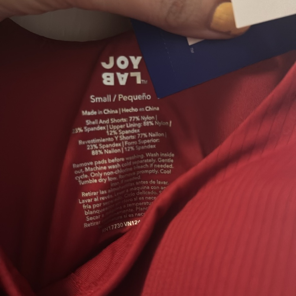 JoyLab - Women's Game Day Ribbed Tank Active Dress - JoyLab Red Small - Picture 15 of 16